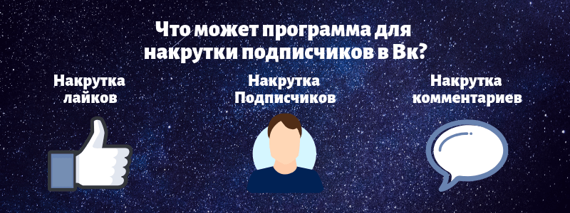 Что включает в себя программа для накрутки Вк - Likeinsta.io