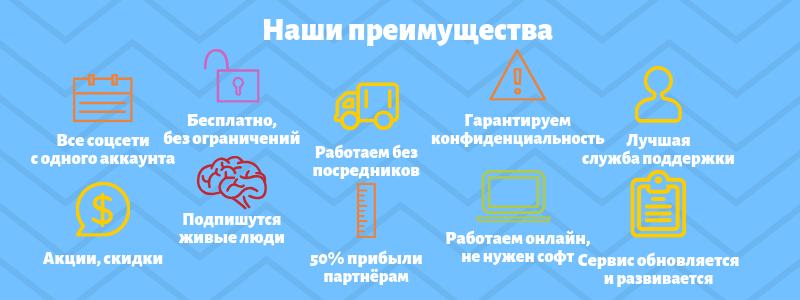 Наши преимущества накрутки Вконтакте - Likeinsta.io